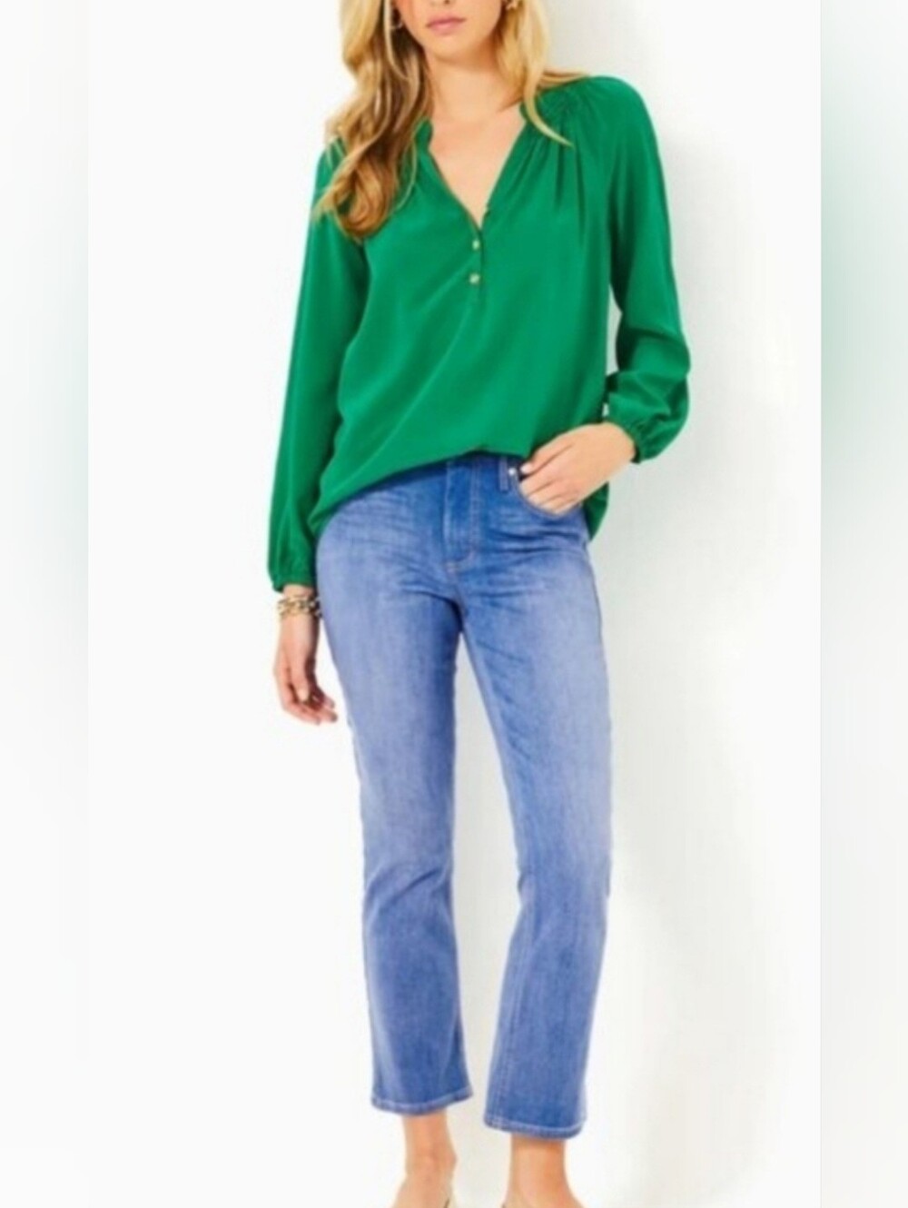 Lilly Pulitzer Liza High Rise Crop Jeans - Picture 1 of 5